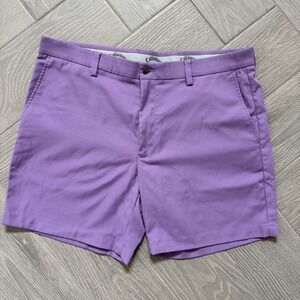 Callaway Men's Chino Golf Shorts Purple Size 38 Inseam 7" Polyester